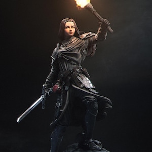 Nameless Hero 8K D&D/Pathfinder 32mm 75mm 100mm miniature | Model Kit | Shattered King Diorama | by Nerikson