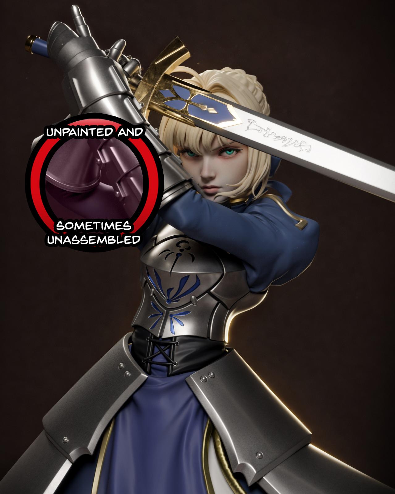 Fate Saber Figurine - Etsy
