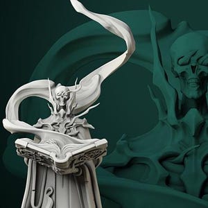 Lich D&D/Pathfinder 32mm 75mm 100mm miniature | RPG Model | Covenant of Death | by White Werewolf Tavern