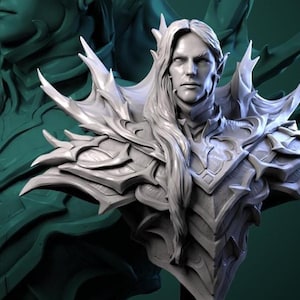 Hork the Merciful BUST D&D/Pathfinder 120mm 180mm miniature | RPG Model | Castle of Blood | by White Werewolf Tavern