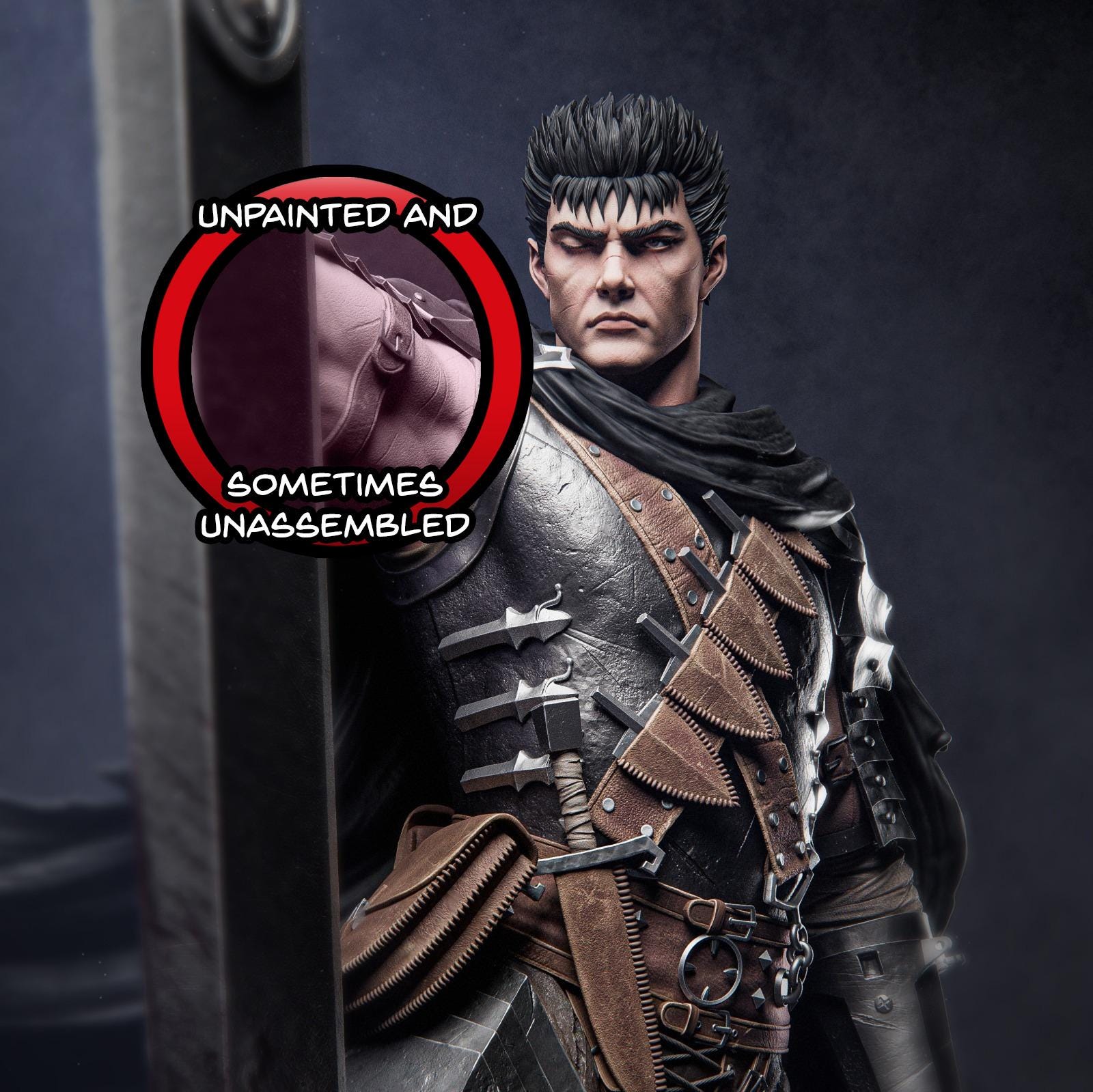Guts Berserk Manga Kentaro Miura 8K D&d/pathfinder 32mm 75mm Guts Berserk Manga Kentaro Miura 8K D&d/pathfinder 32mm 75mm