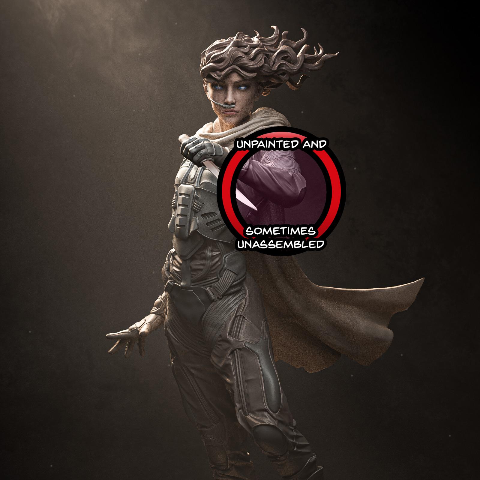 Chani Dune 8K D&D/Pathfinder 75mm 1/12th miniature | Model Kit | Fan Art | by CA 3D