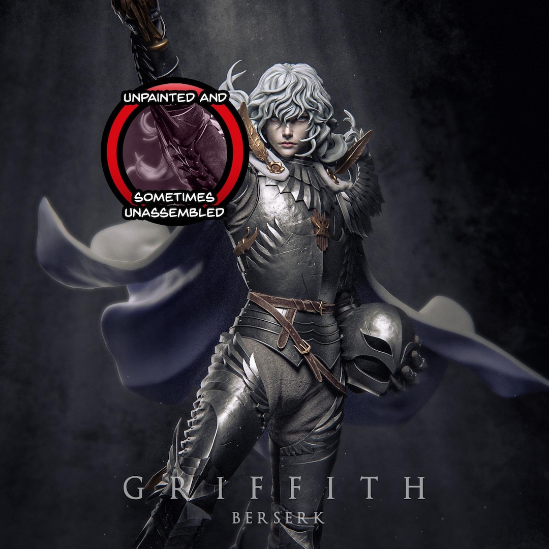 Griffith Berserk Manga Kentaro Miura 8K D&d/pathfinder 1/12th 1