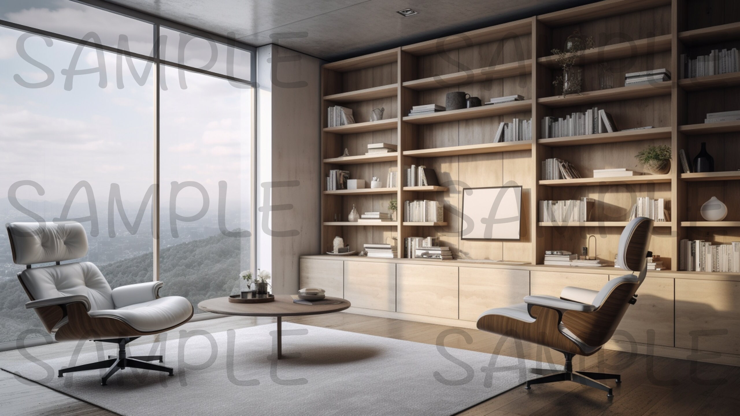 Zoom Background Home Office Background Wallpaper Desktop Etsy