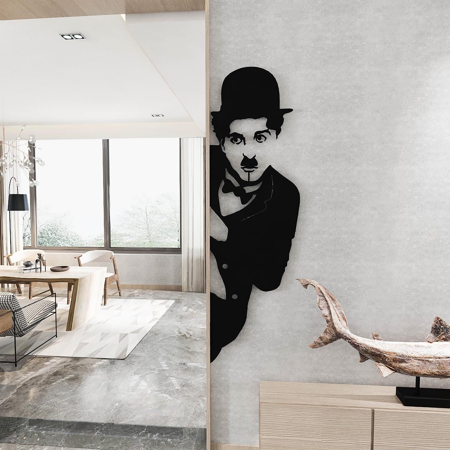 Chaplin line art - Etsy 日本