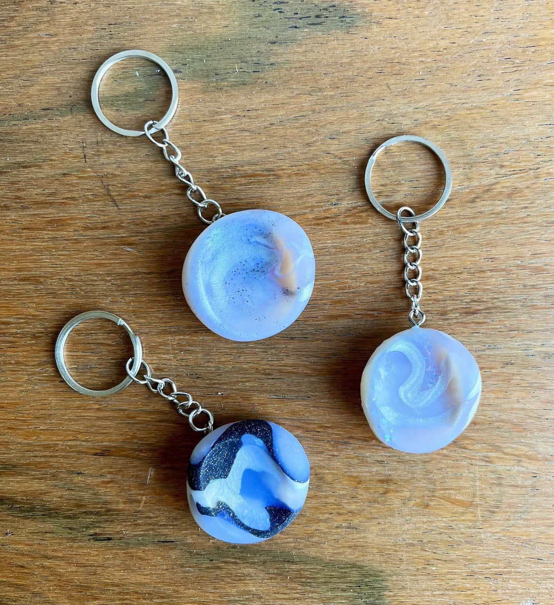 Worry Stone Keychain Etsy