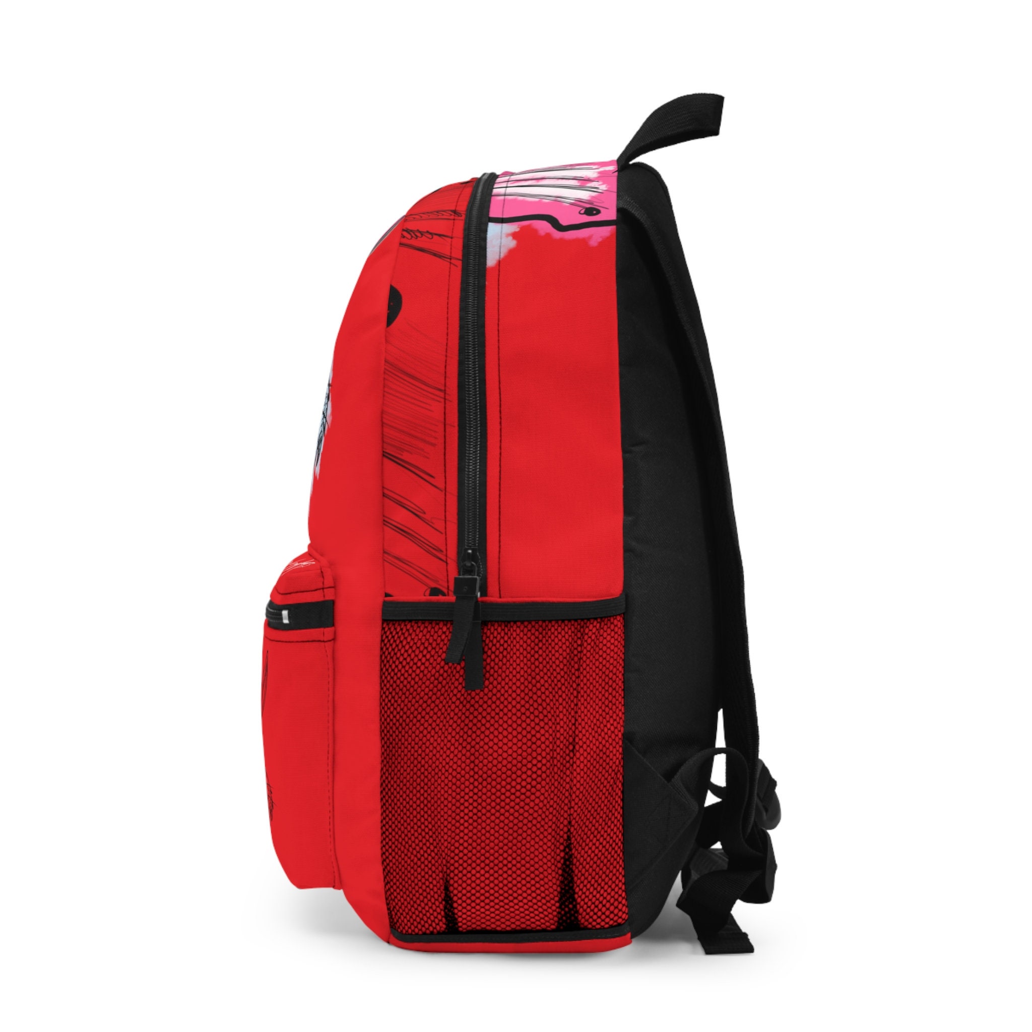 Cool Bugs Bunny Red Gift Backpack, Basketball Gray Bag