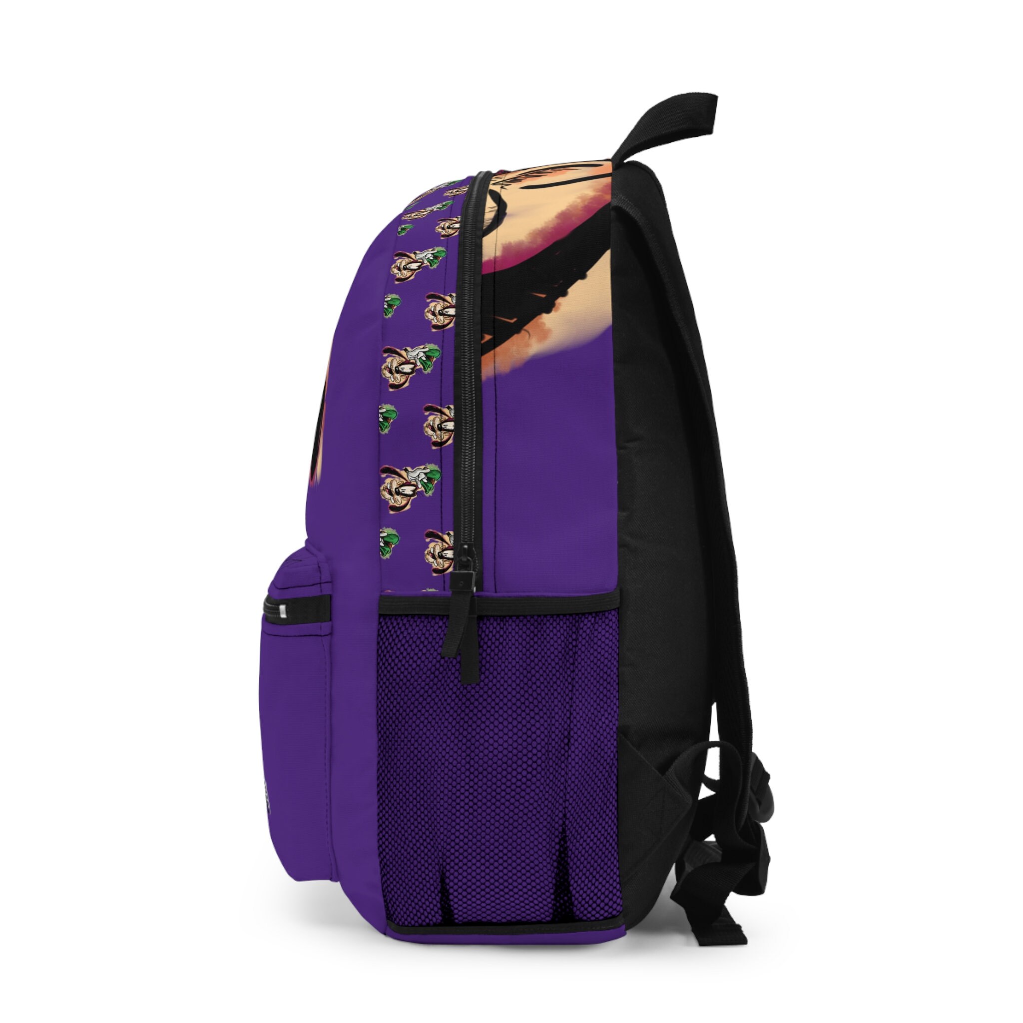 Goofy Purple Kids School Backpack, School Disney Design Bag