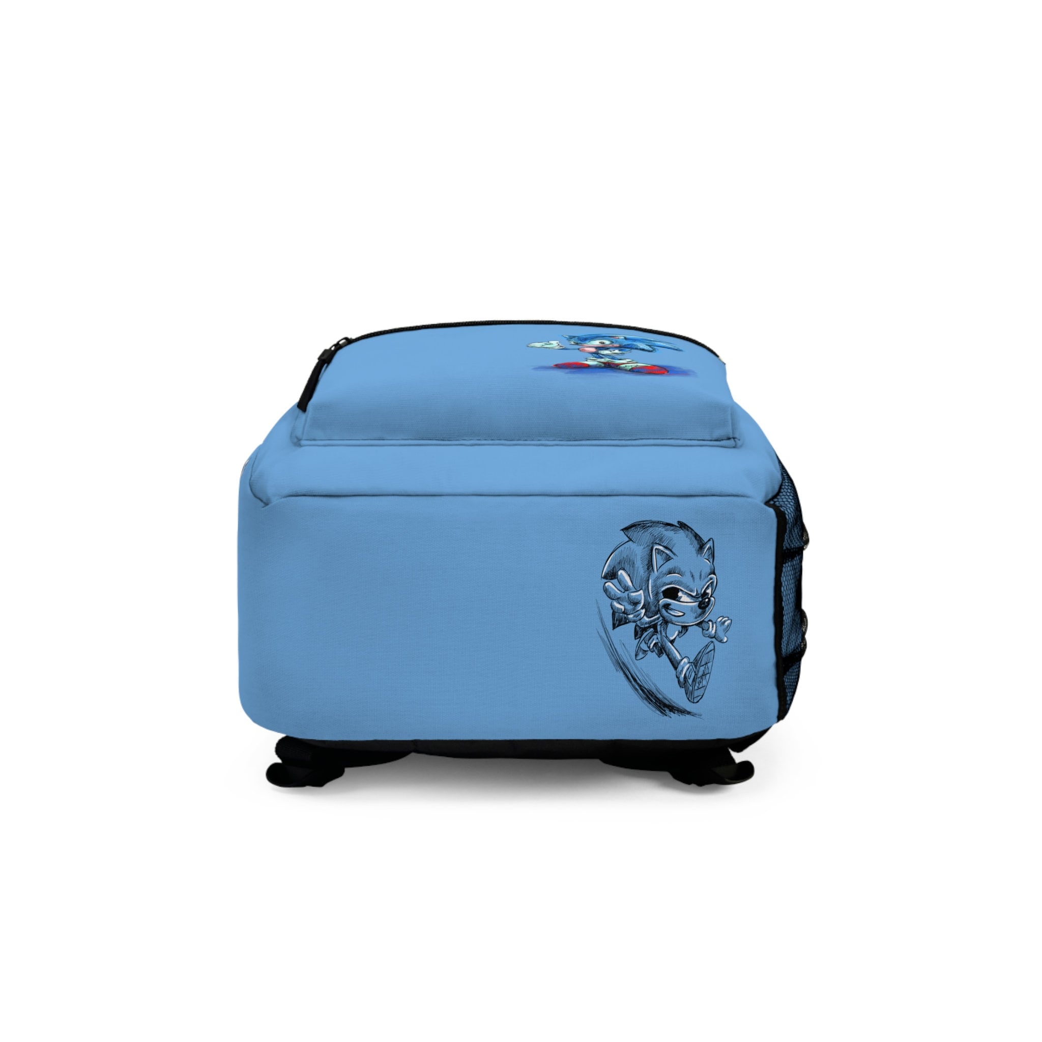 Sonic Blue School Backpack, Blue School Bag