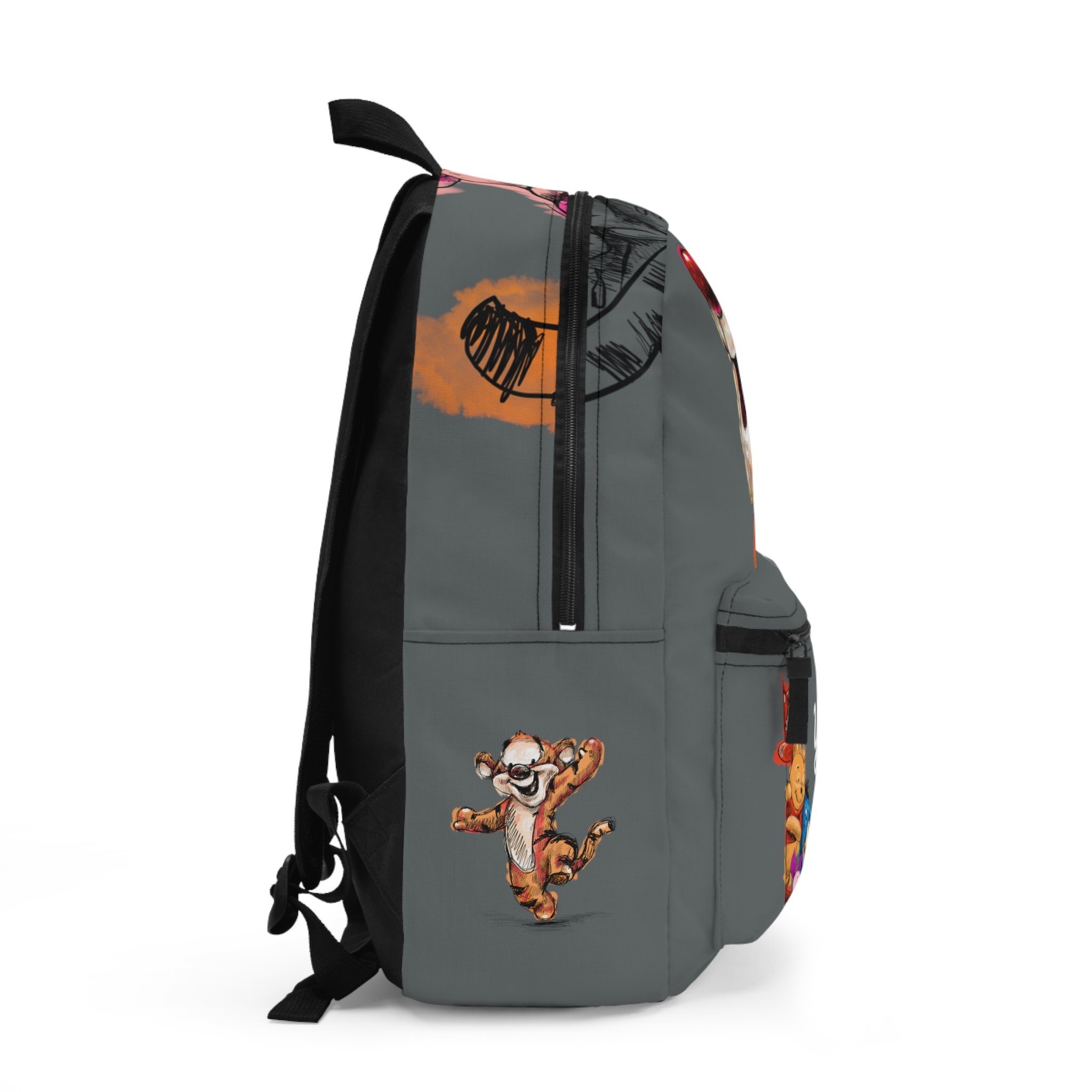 Gift Customized Winnie the Pooh, Orange Kids Shool Backpack