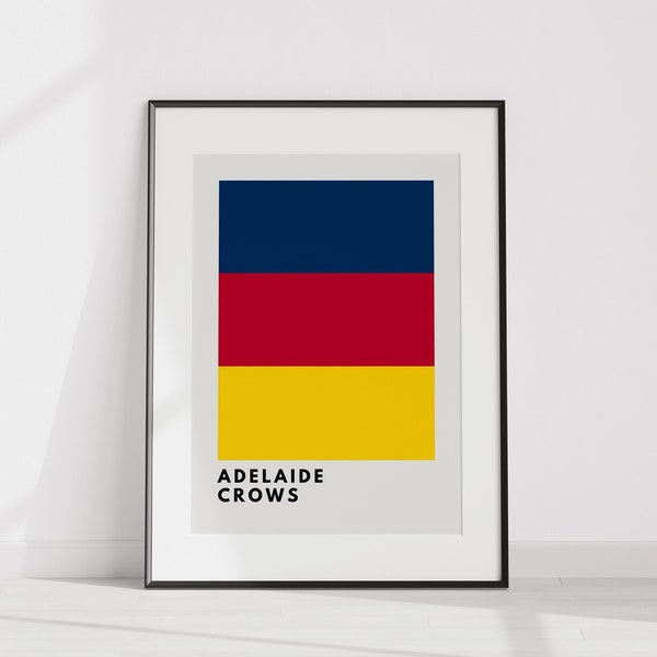 Adelaide Crows Printable | Digital AFL Wall Art | Adelaide Crows Poster Print | AFL Poster | Gift for AFL fan | Gift for Adelaide Crows Fan