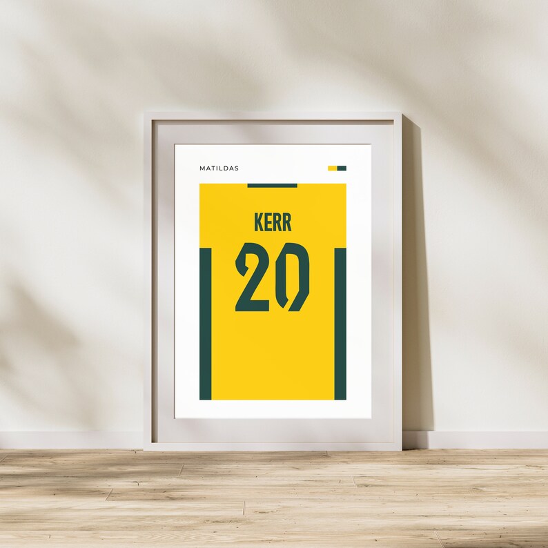Matildas Sam Kerr Jersey Printable Womens Soccer World Cup - Etsy Canada