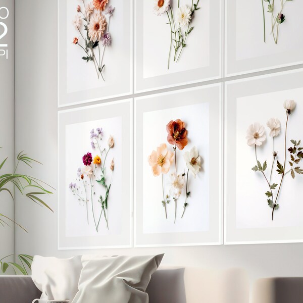 Simply Flowers Collection Printable Wall Art, Instant Download