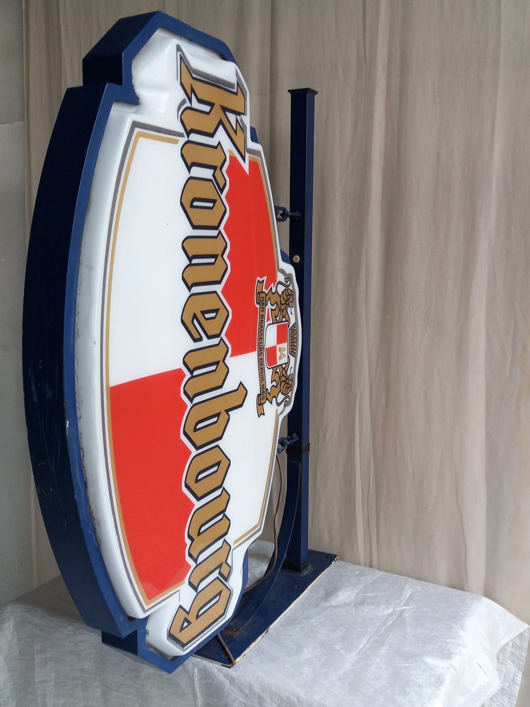 Kronenbourg ビール パブサイン 看板 KRONENBOURG ADVERTISING SIGN - Etsy