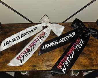 James Arthur Bitter Sweet Love World Tour Long Tail Hair Bows