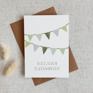 Geburtstagskarte | Glückwunschkarte | Postkarte zum Geburtstag | Herzlichen Glückwunsch | Karte beste Freundin Mama | A6 Karte | Naturpapier
