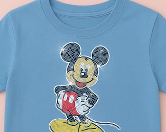 Cartoon Mouse Rhinestone Template | Bling SVG DXF - Iron-on Transfer (Digital Download)