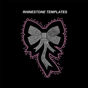 Ribbon rhinestone template. Ribbon pattern. Digital download SVG - PNG - DXF. Iron on transfer.