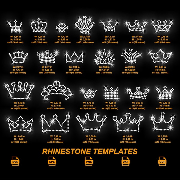 Rhinestone Crown - Etsy