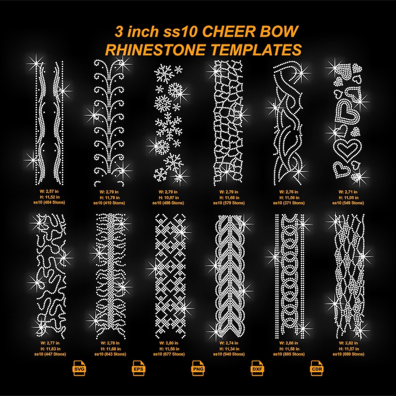 Zumba Rhinestone Template Wavy Rhinestone Template - Etsy