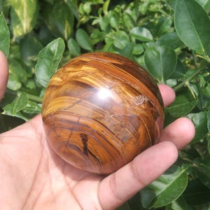 72mm Natural Tiger Eye Jasper Ball,Crystal Sphere,Home Decoration,Divination Ball,Crystal energy,Tiger&#39;s-eye Sphere,Mineral samples