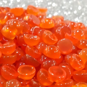 Carnelian Oval Cabochon Lot: Natural Orange Gemstones for Jewelry