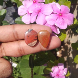 Red Brecciated Jasper cabochon Loose Gemstone For Jewelry Making Semi Precious Stone Red Stone