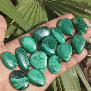 AAA Malachite Cabochon: Loose Gemstone for Jewelry Making