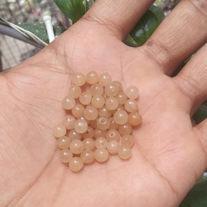 Yellow Jade Beads 5mm+: Natural Stone Jewelry