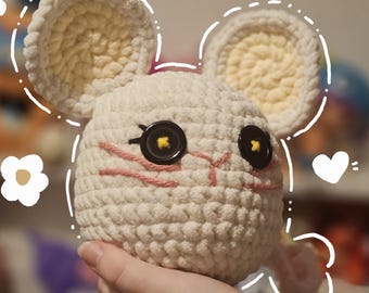 Modèle au crochet : Buttontails Souris Lalaloopsy Inspired Amigurumi Mouse | Téléchargement numérique PDF