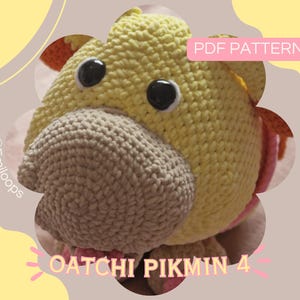 Yellow Space Dog Oatchi Crochet Pattern | DIGITAL ONLY | Instant PDF Download | Amigurumi Dog Pikmin Inspired