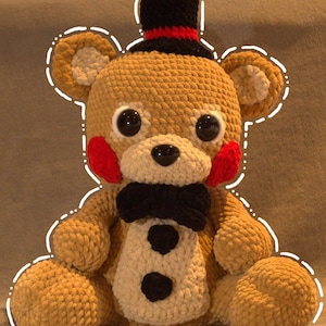 Freddy Fazbear Crochet Pattern | FNAF Amigurumi (PDF Pattern)