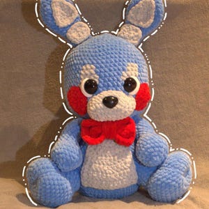 FNAF Crochet Pattern Toy Bonnie | Amigurumi Bunny (PDF Pattern)