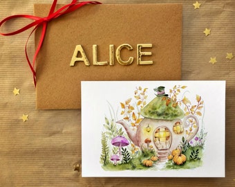 Affiche « théière » Alice aux Pays des Merveilles