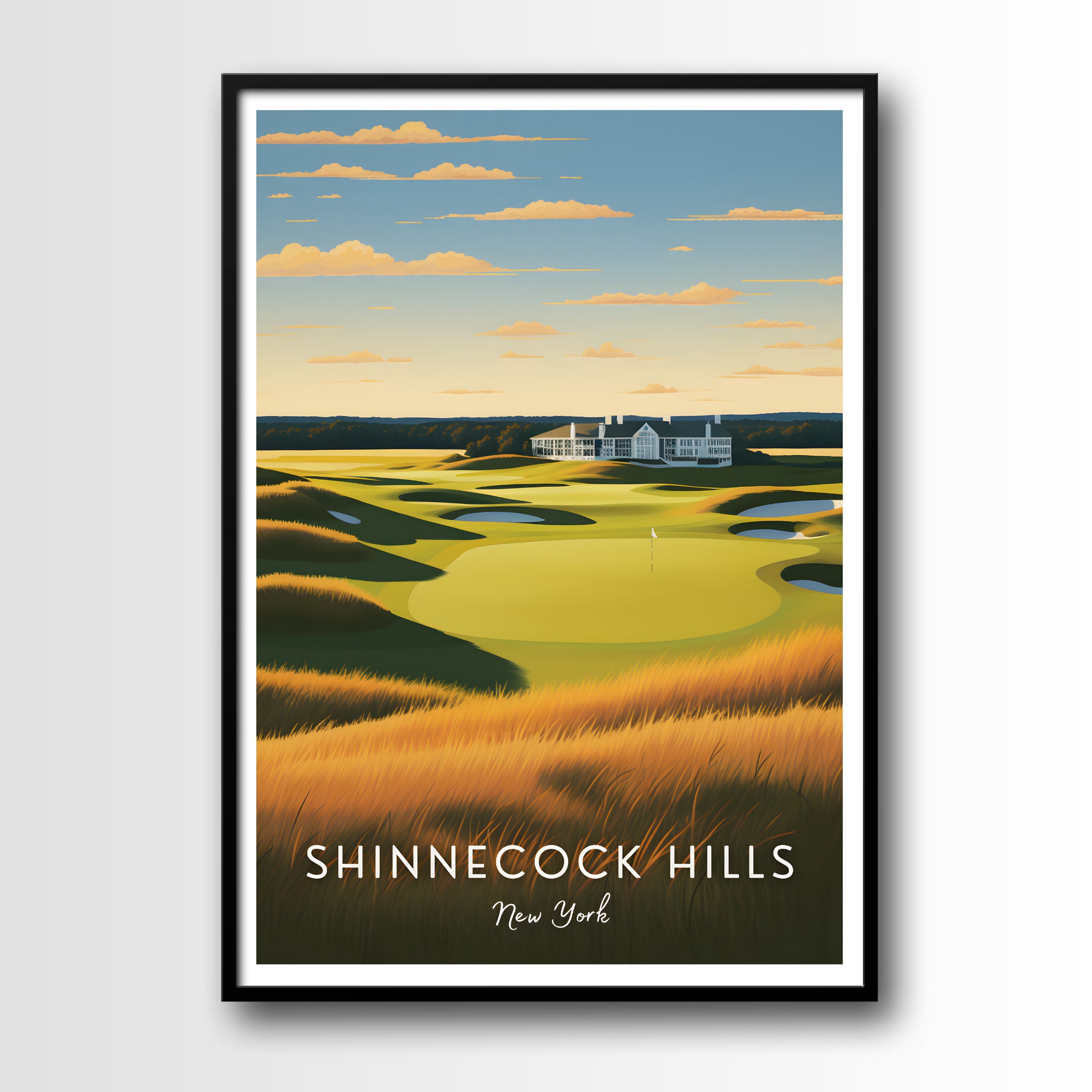 Shinnecock Hills Golf Course Poster, Golf Gift (digital Download