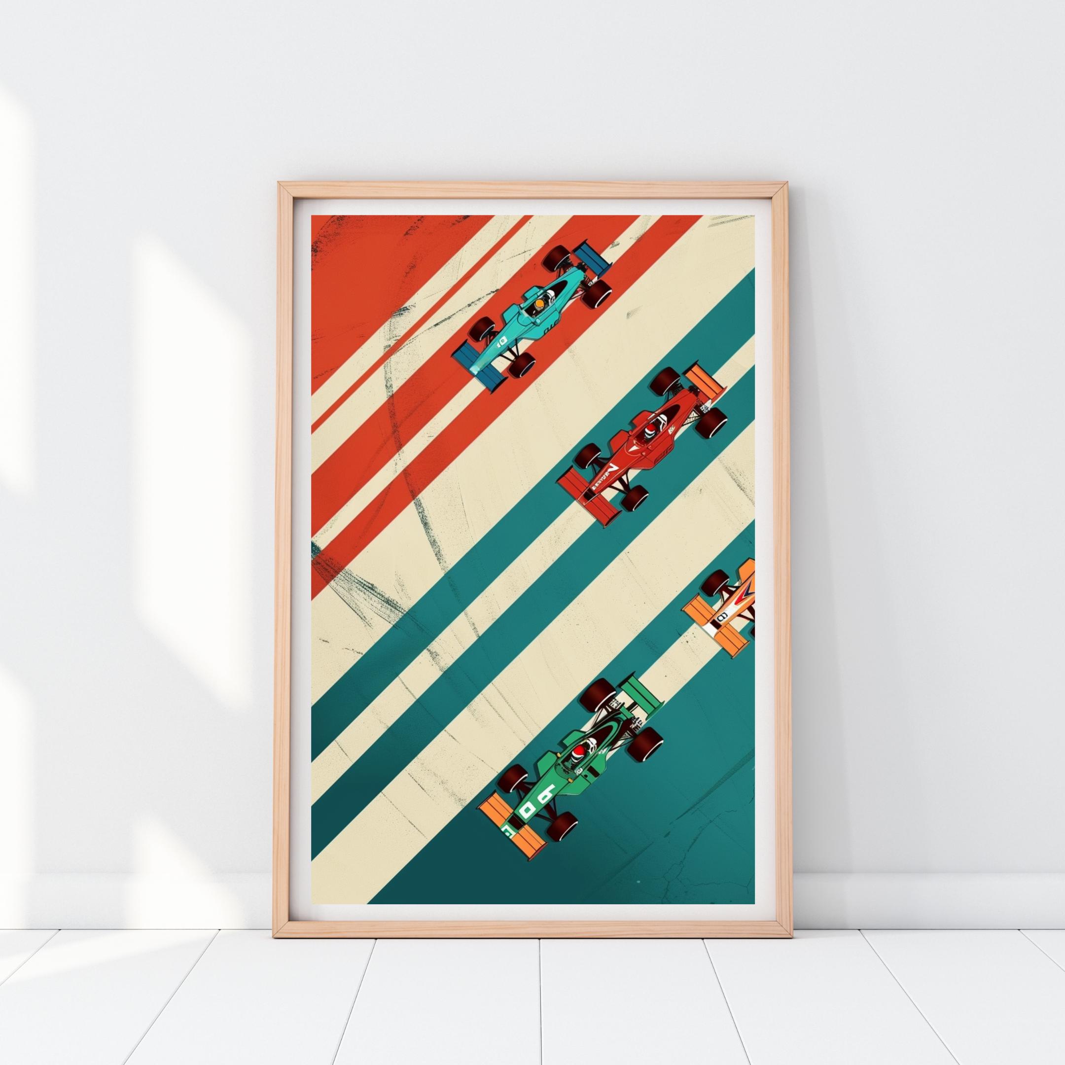 Formula One Car Racing Poster Formula 1 Racing Car Poster Set, Motorsport Art (digital Download) - Etsy