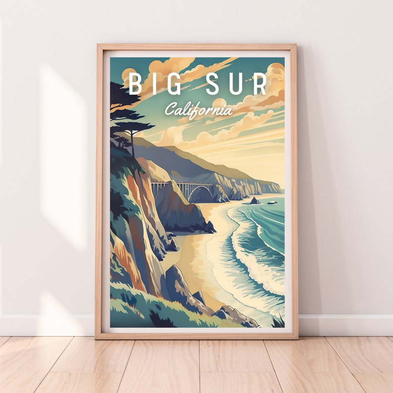 Set of 15 California Posters, California Wall Art Set, Californian