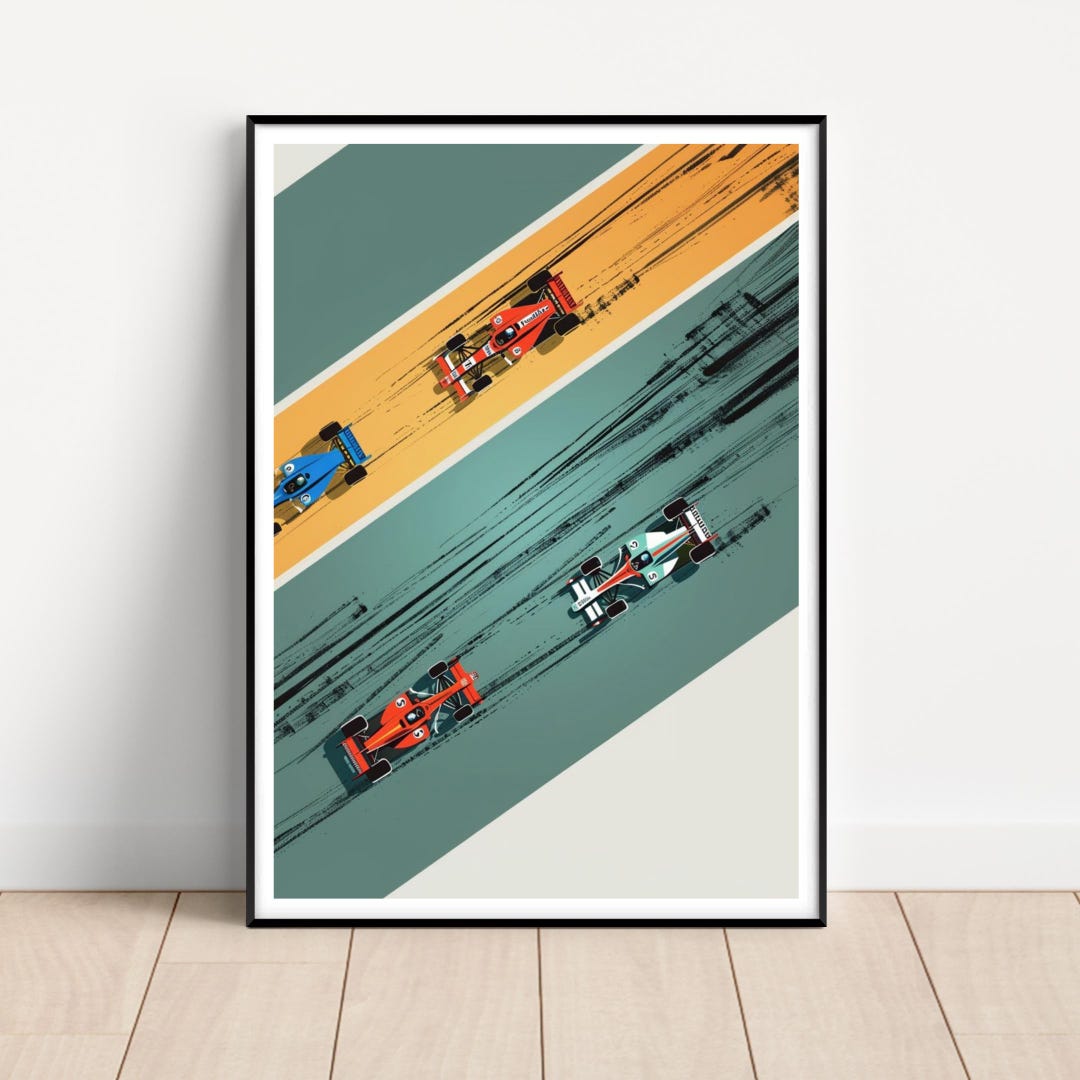 Formula 1 Poster, Formula 1 Wall Art, F1 Poster, F1 Print, F1 Poster ...