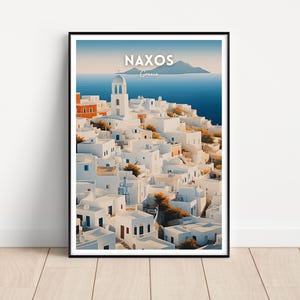 Naxos Travel Poster, Naxos Wall Art, Naxos Travel print, Greece poster, Greece wall art, Greece print, Greek Islands poster, travel gift