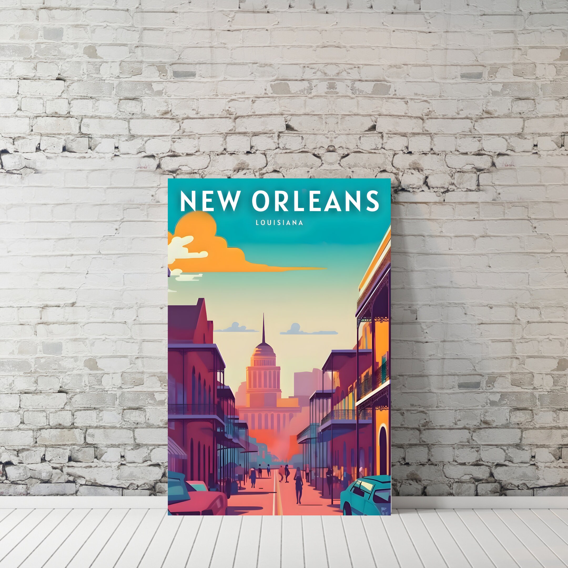 New Orleans Travel Poster, New Orleans Wall Art Print, New Orleans Travel  Art Poster, Digital Download, Printable New Orleans Wall Art - Etsy