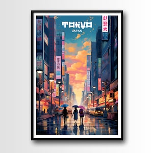 Tokyo Travel Poster, Tokyo Travel Art Print, Tokyo Travel Art, Digital Download, Tokyo Print, Japan-Reiseplakat, Japan-Print, Tokyo Geschenk