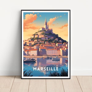 Marseille Travel Poster, Marseille Wall Art, Marseille print, Printable Marseille Wall Art, France print, France poster, Marseille gift