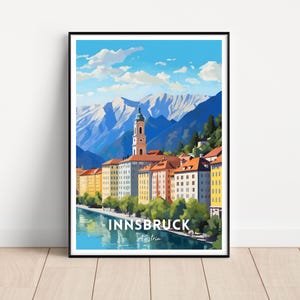 **Innsbruck Reiseplakat,** Österreich Dekor, Österreich Geschenk, Österreich Geschenk, **Österreich Geschenk,**