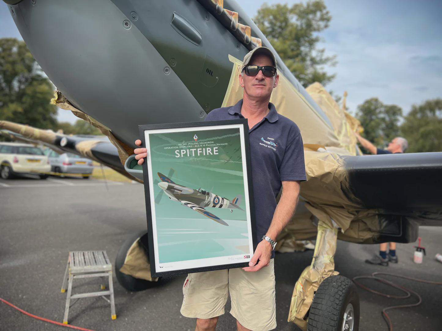 302 Sfs Supermarine Spitfire (no. 302 Squadron) Art Print • in Partnership With ...