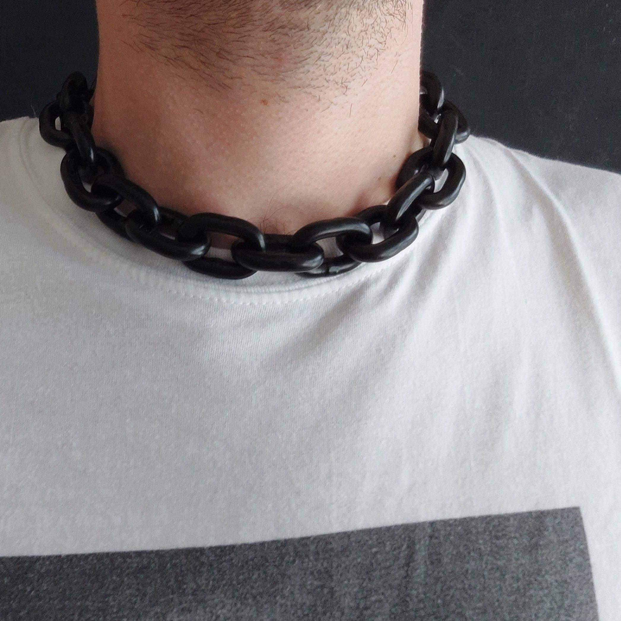 【BLACKPURPLE】[BLACK LABEL]CHAIN CHOKER NECKLACE 15mm 46cm largeblackchoker_2048x.jpg?v=