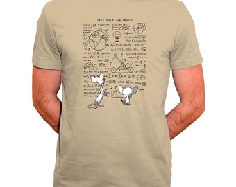 Un fan art de Minus et Cortex dans leur oeuvre (Pinky and the brain) - T-shirt homme