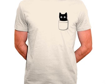 Petit chaton dans la poche - Tee shirt Homme