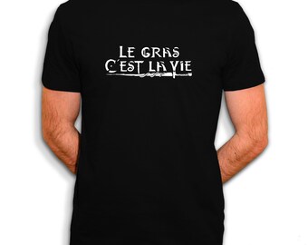 Le gras c'est la vie - Parodie Kaamelott - T-shirt Homme - Noir