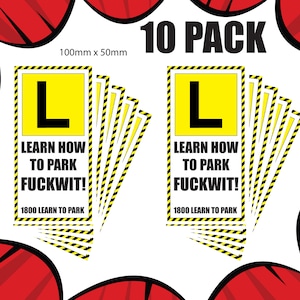10 Stickers Per Pack | 3 F*ckwit Designs To Choose From| Prank | 3m Vinyl Aussie | Rude | Adult |  Funny | Aussie | Bogan | Humor | JDM |