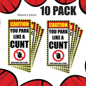 10 Stickers Per Pack | 3 C*nt Designs To Choose From | Aussie | Rude | Adult |  Funny | Aussie | Bogan | Humor | JDM | Car Sticker | Vinyl